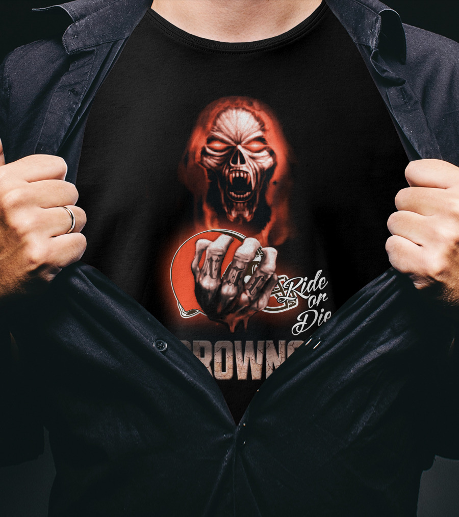Browns Nfl Cleveland Ride Or Die 146 Hd0008 T-Shirt