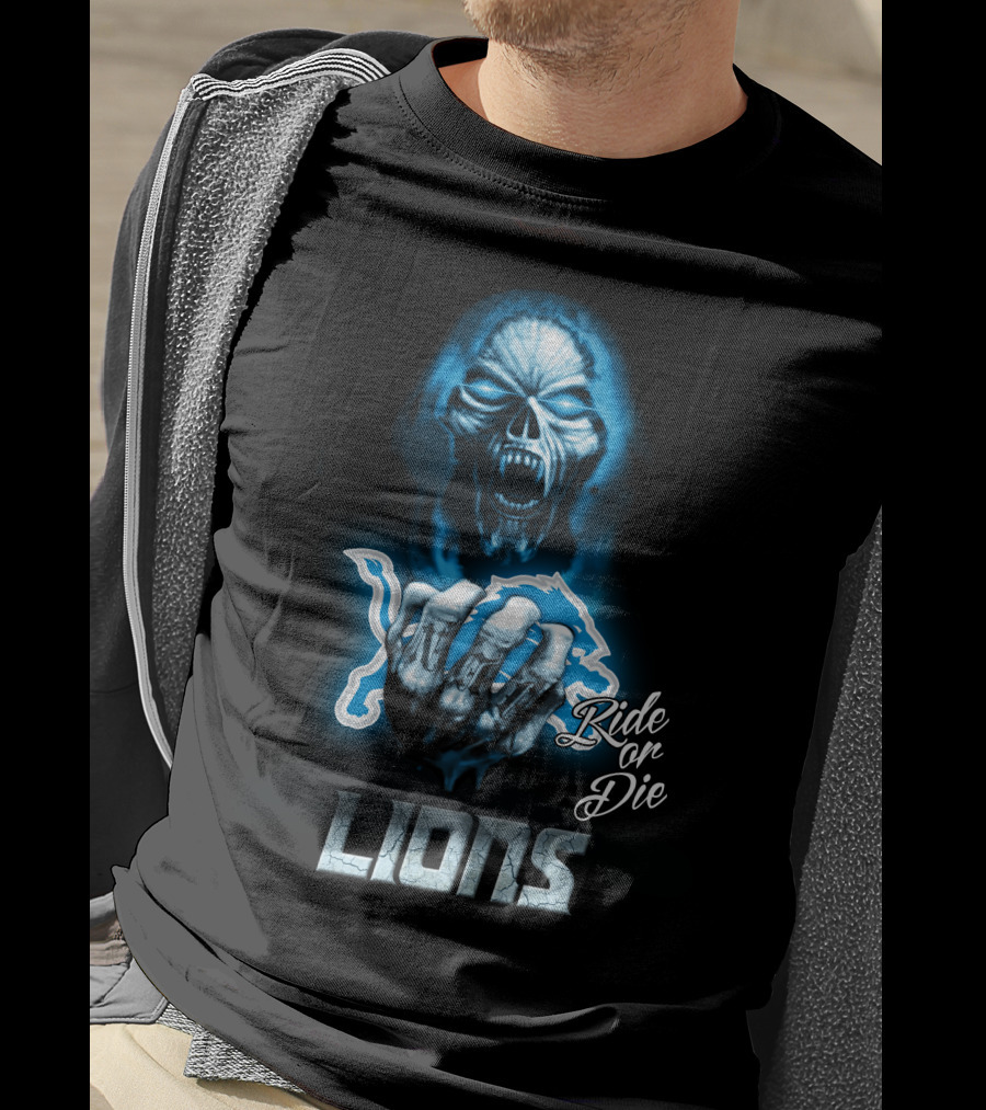 Ride Or Die Nfl Detroit Lions T-Shirt