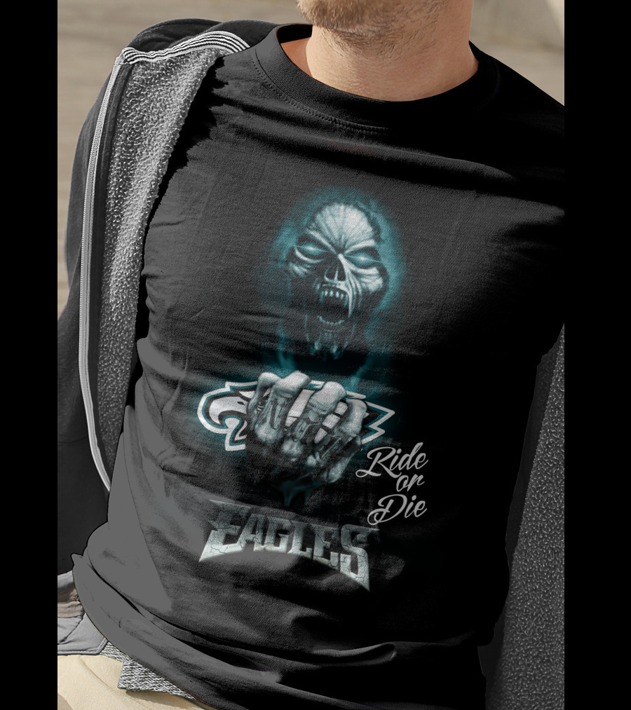 Nfl Philadelphia Eagles Ride Or Die Eagles 146 Hd0026 T-Shirt
