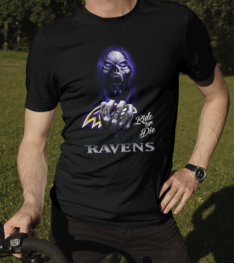 Ride Or Die Ravens Nfl Baltimore T-Shirt
