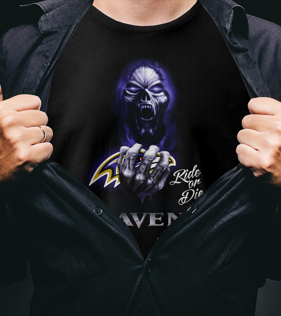 Ride Or Die Ravens Nfl Baltimore T-Shirt