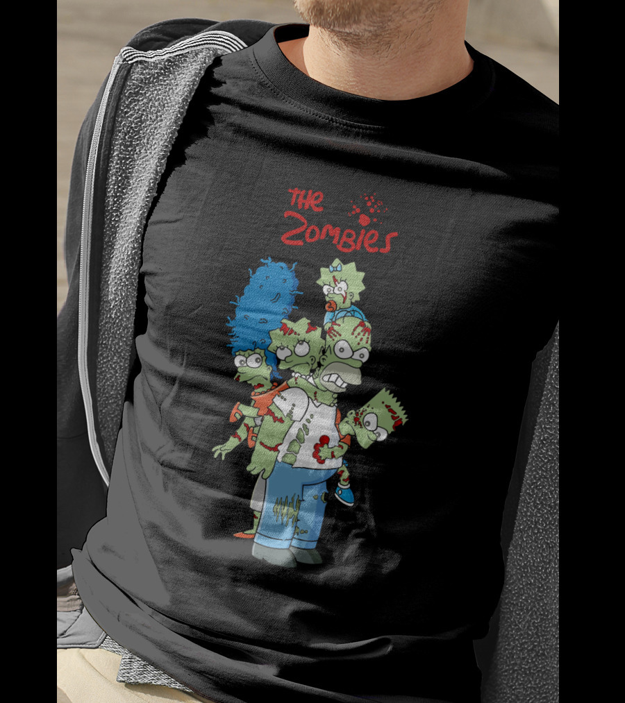 The Zoombies Family Parody Undead Springfield Icons T-Shirt