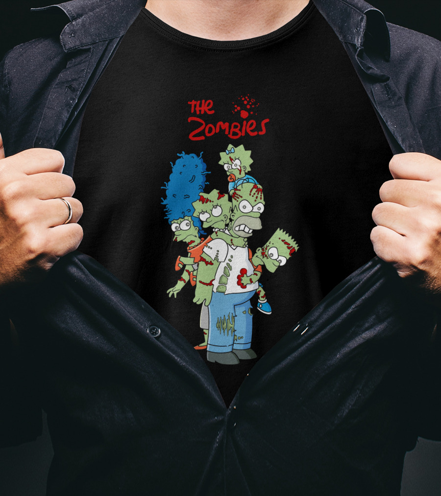 The Zoombies Family Parody Undead Springfield Icons T-Shirt