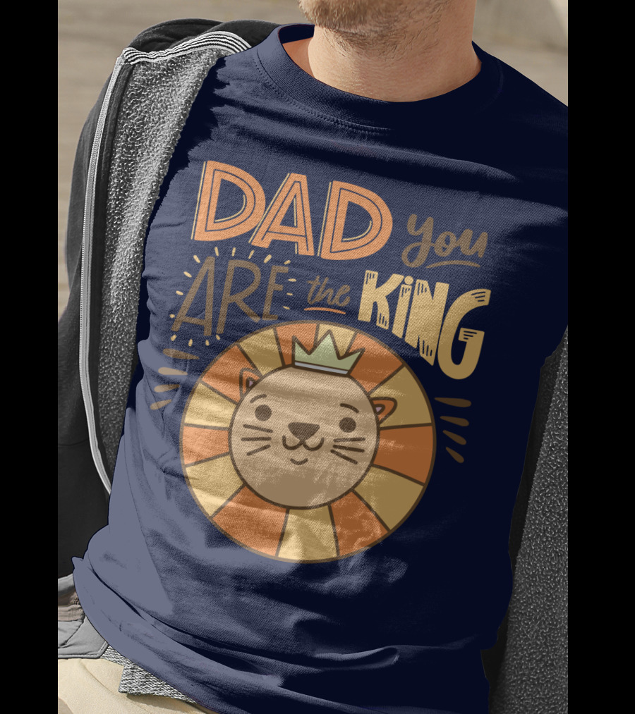 Dad You Are The King Lion With Crown T-Shirt