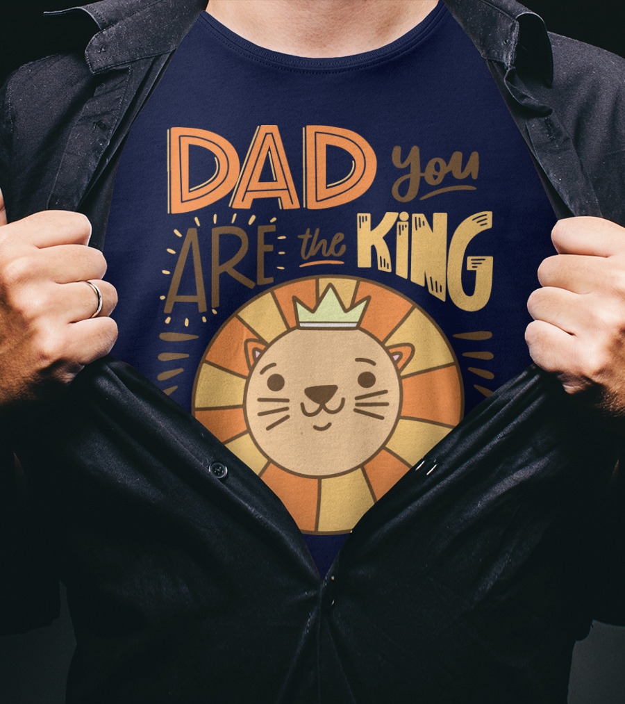 Dad You Are The King Lion With Crown T-Shirt