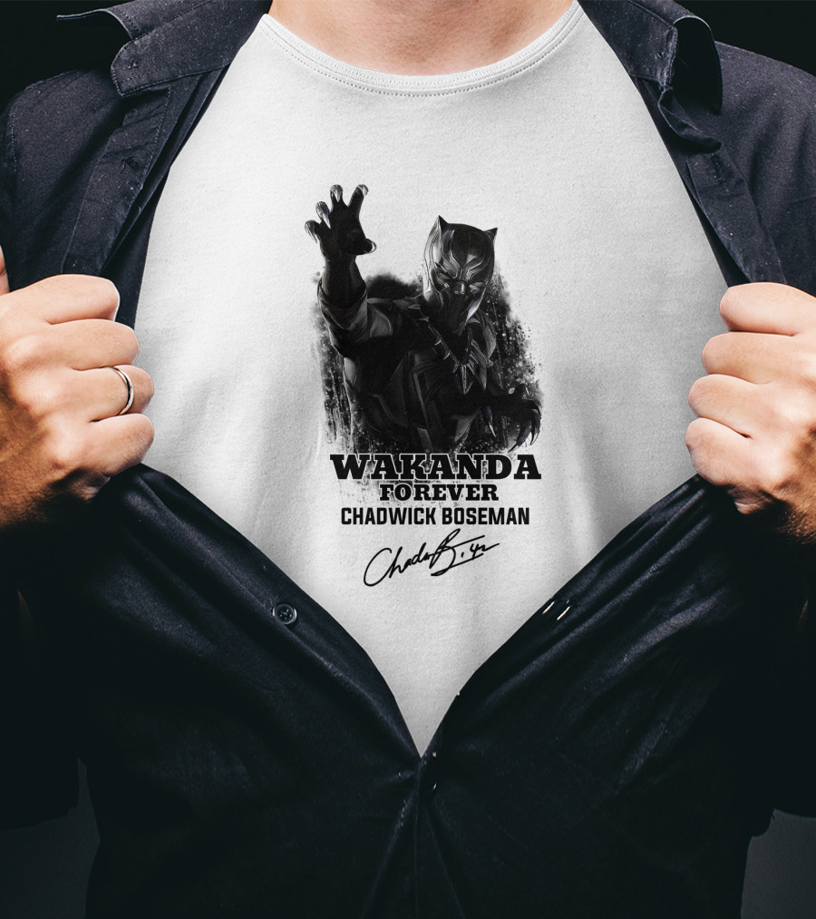 Wakanda Forever Chadwick Boseman T-Shirt
