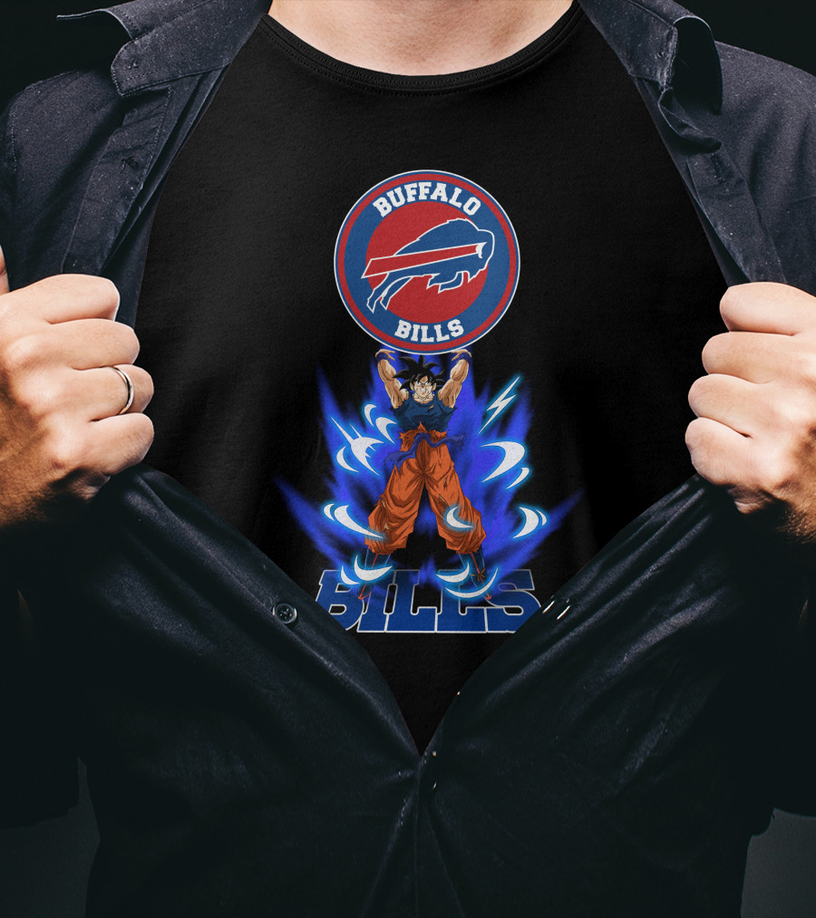 Buffalo Bills US BUB2093 Anime Fusion Power Up T-Shirt