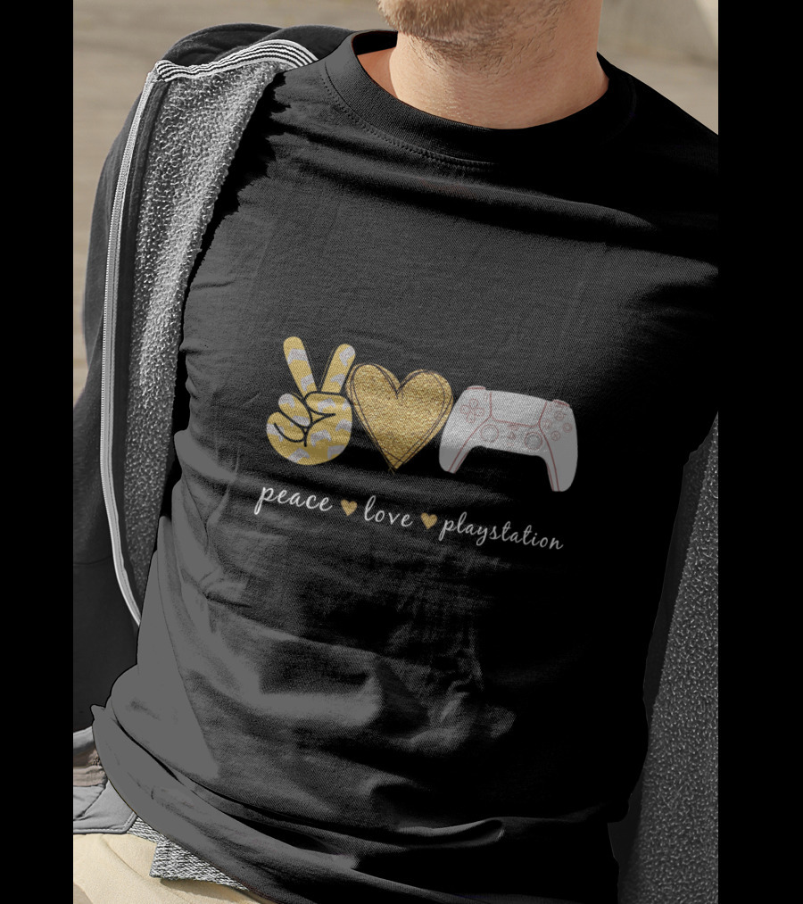 Peace Love Playstation Controller T-Shirt