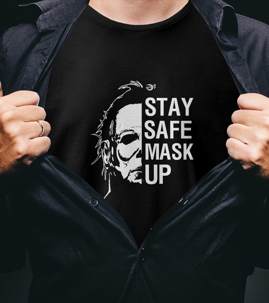 Stay Safe Mask Up Halloween T-Shirt