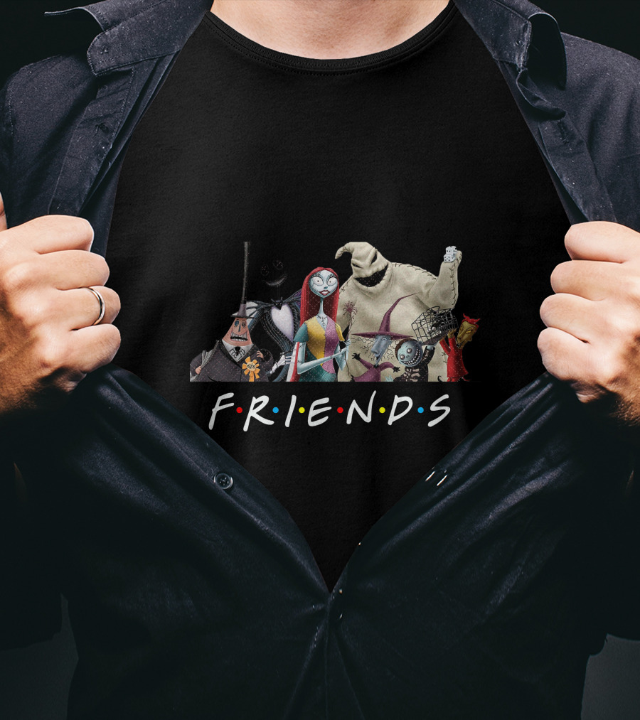 Friends Jack Sally Nightmare Before Christmas T-Shirt