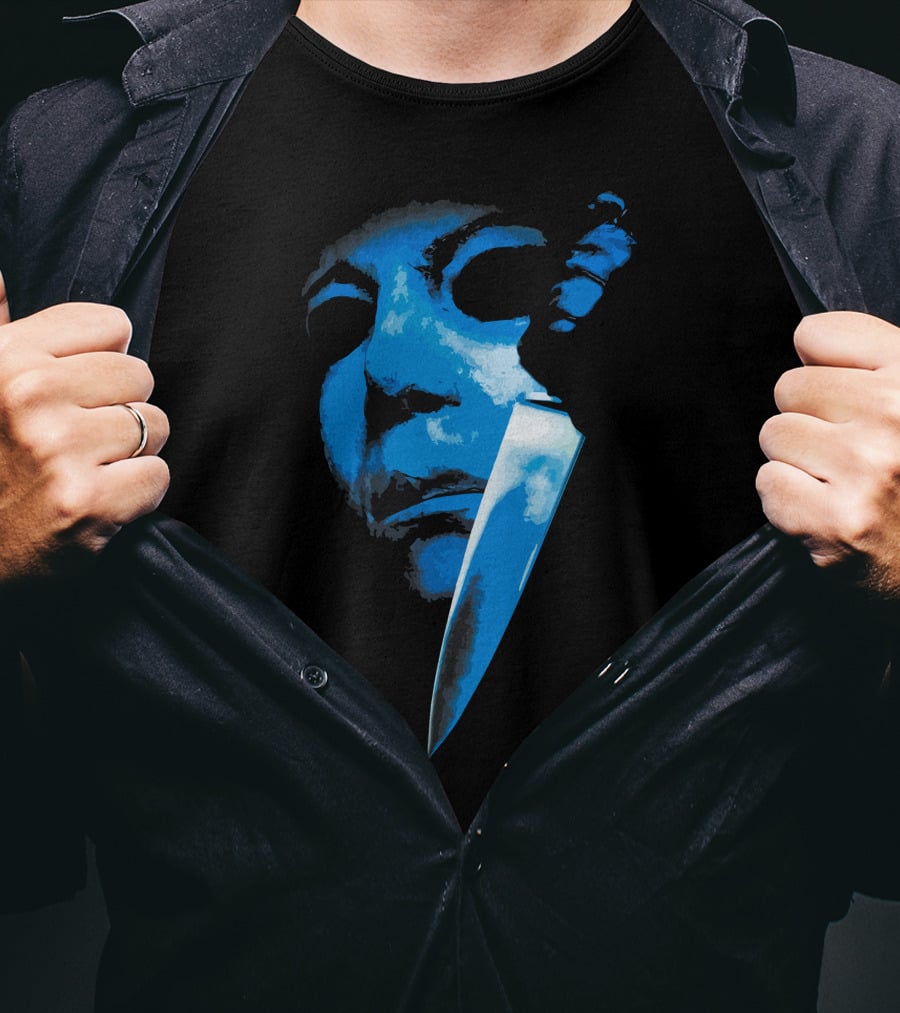 Halloween The Curse Of Michael Myers Knife Mask Iconic Horror T-Shirt