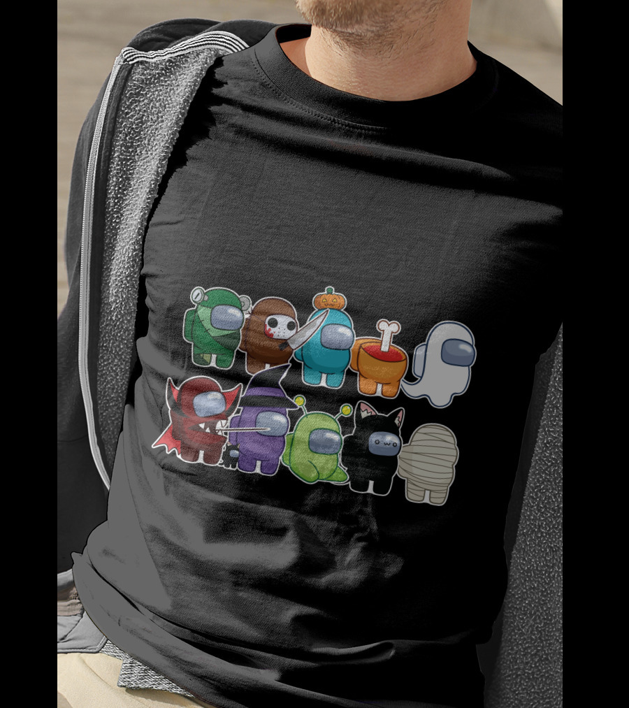 Among Us Halloween Crewmates Costume Collection T-Shirt