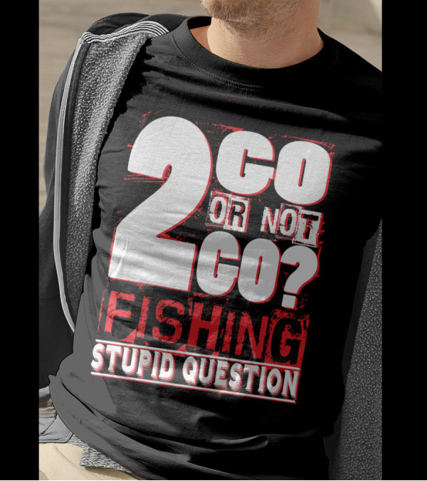 2 Go Or Not 2 Go Fishing Stupid Question T-Shirt