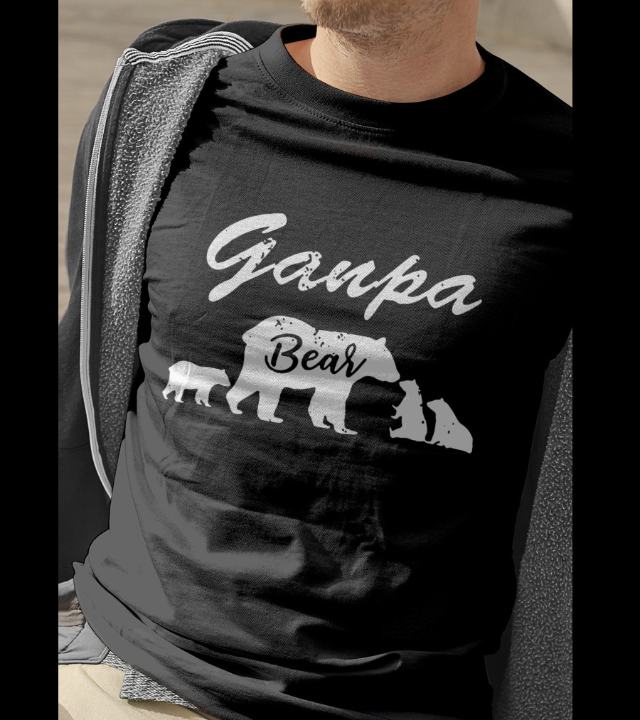 Ganpa Bear With Cubs T-Shirt
