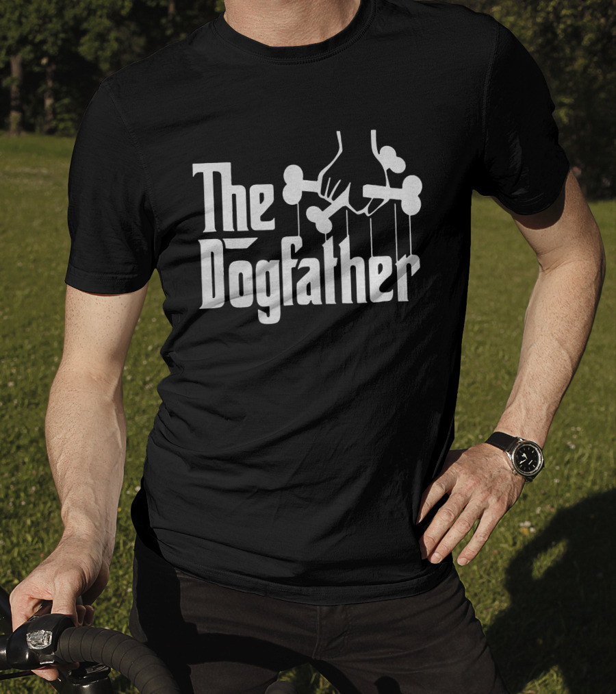 The Dogfather Hand Holding Dog Bones Puppet Strings T-Shirt