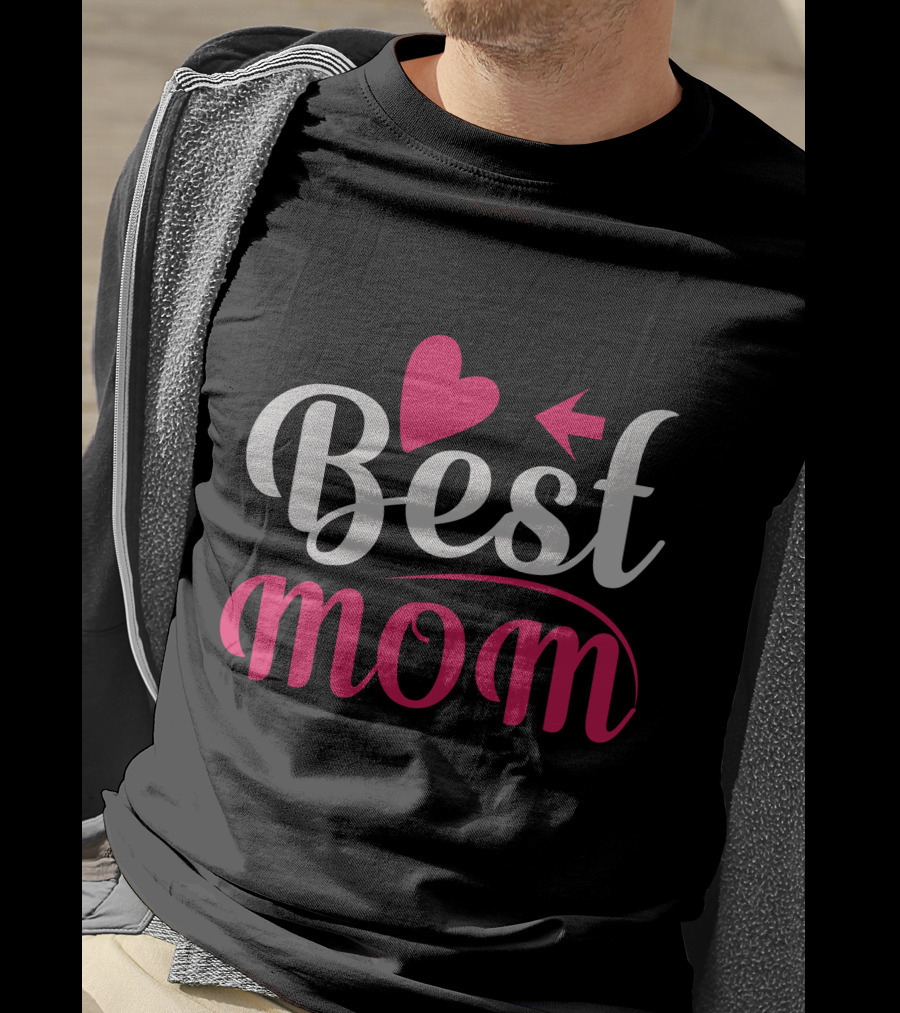 Best Mom Heart Arrow T-Shirt