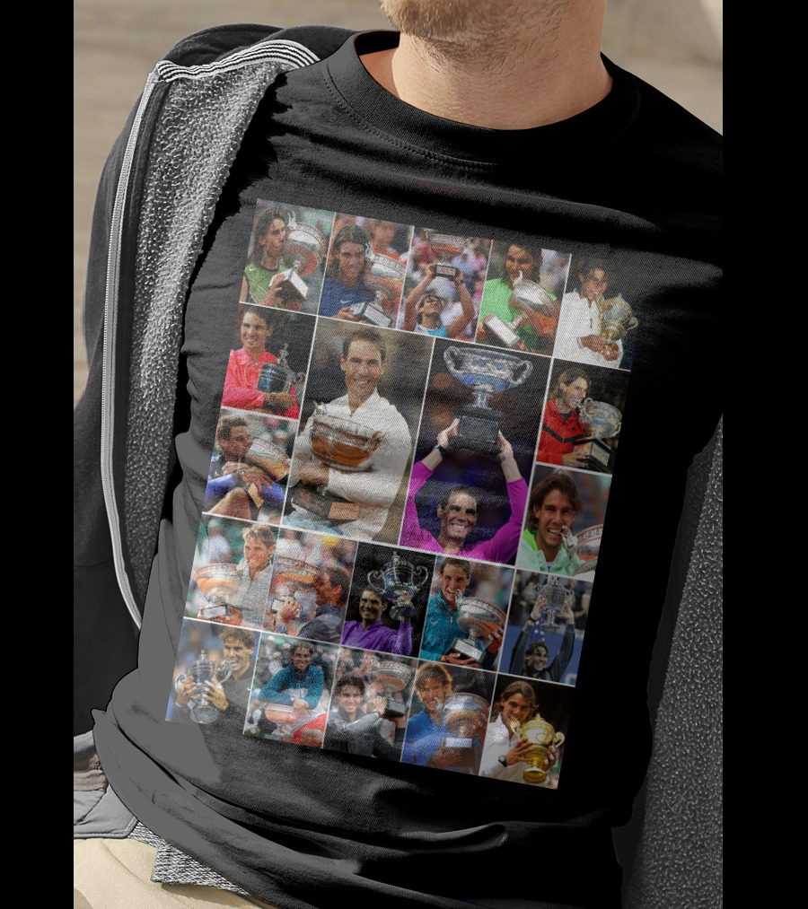 Nadal Trophy Collection 21 Grand Slam Victories T-Shirt