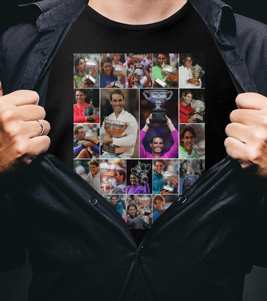 Nadal Trophy Collection 21 Grand Slam Victories T-Shirt