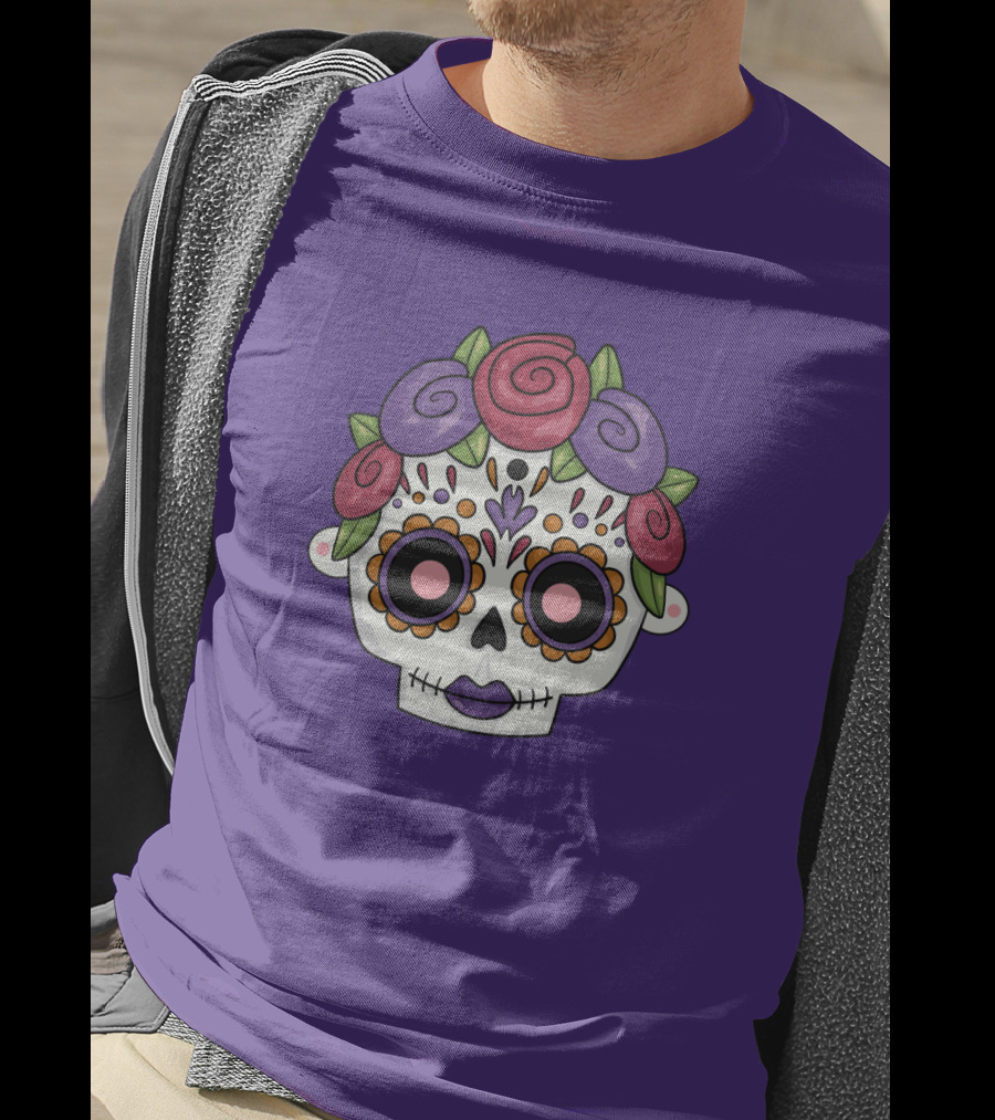 My Style My Hair Sugar Skull Rose Flower T-Shirt