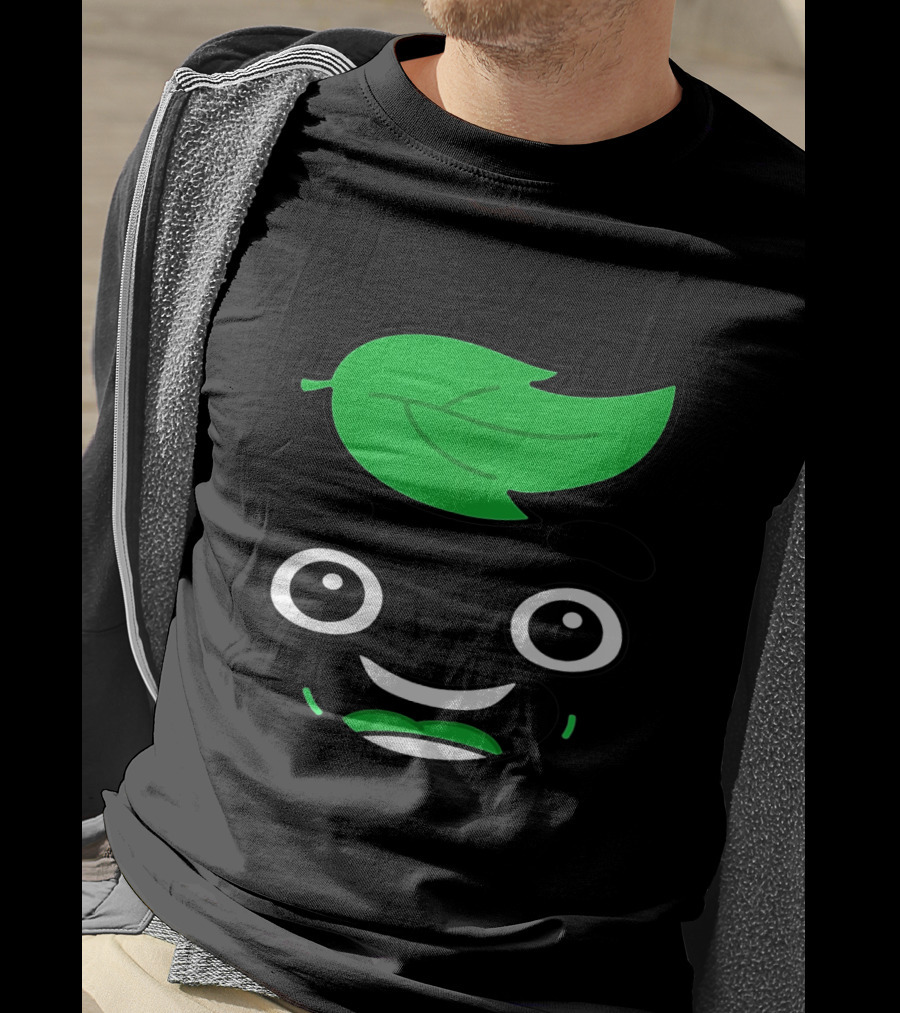 Guava Juice Box Lover Leafy Smiling Face T-Shirt