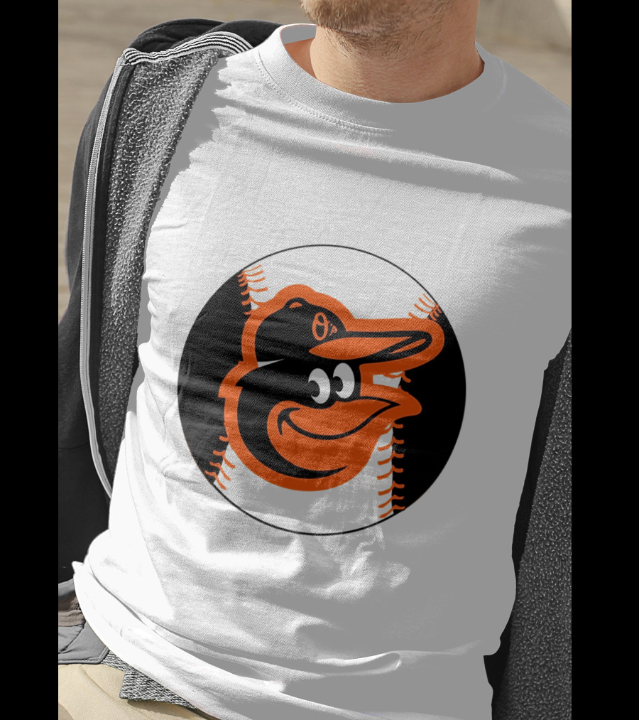 Orioles Baseball Logo Hot Dog Race Fun T-Shirt