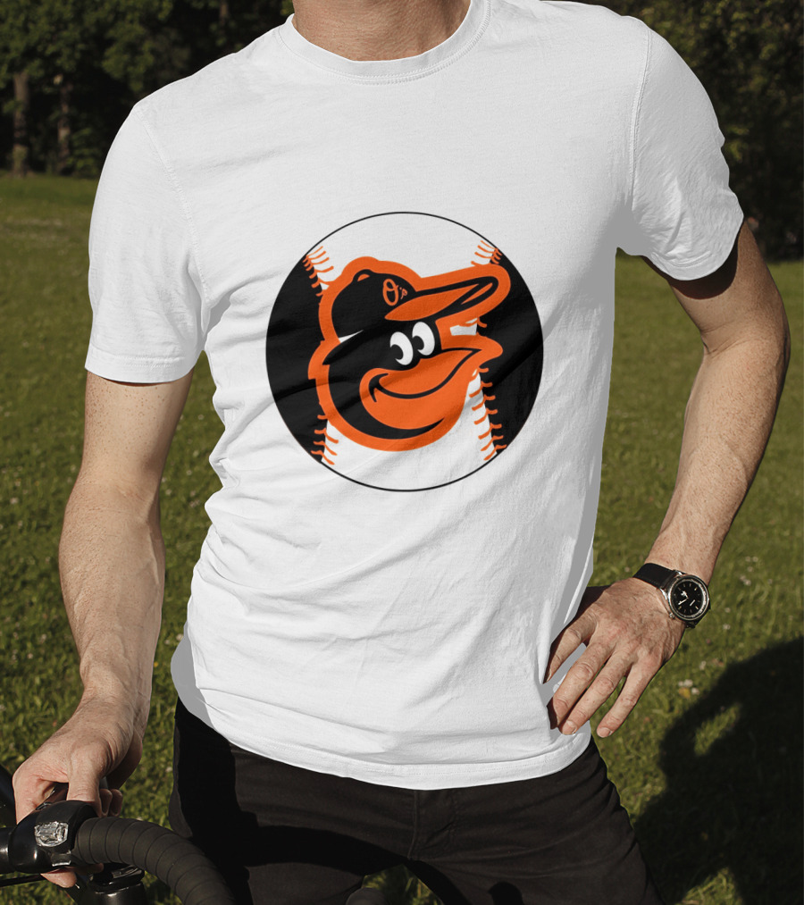 Orioles Baseball Logo Hot Dog Race Fun T-Shirt