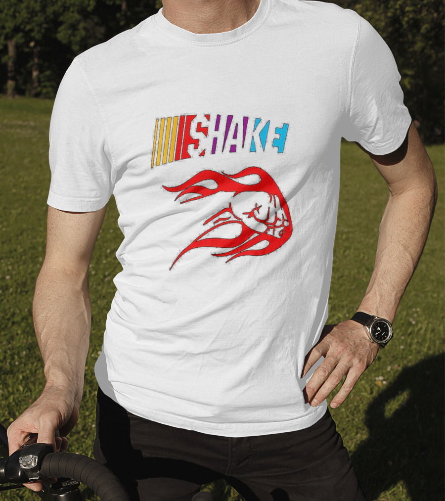 SHAKE And Bake Racing Flames Muscle Car Inspired Shirt For Man T-Shirt