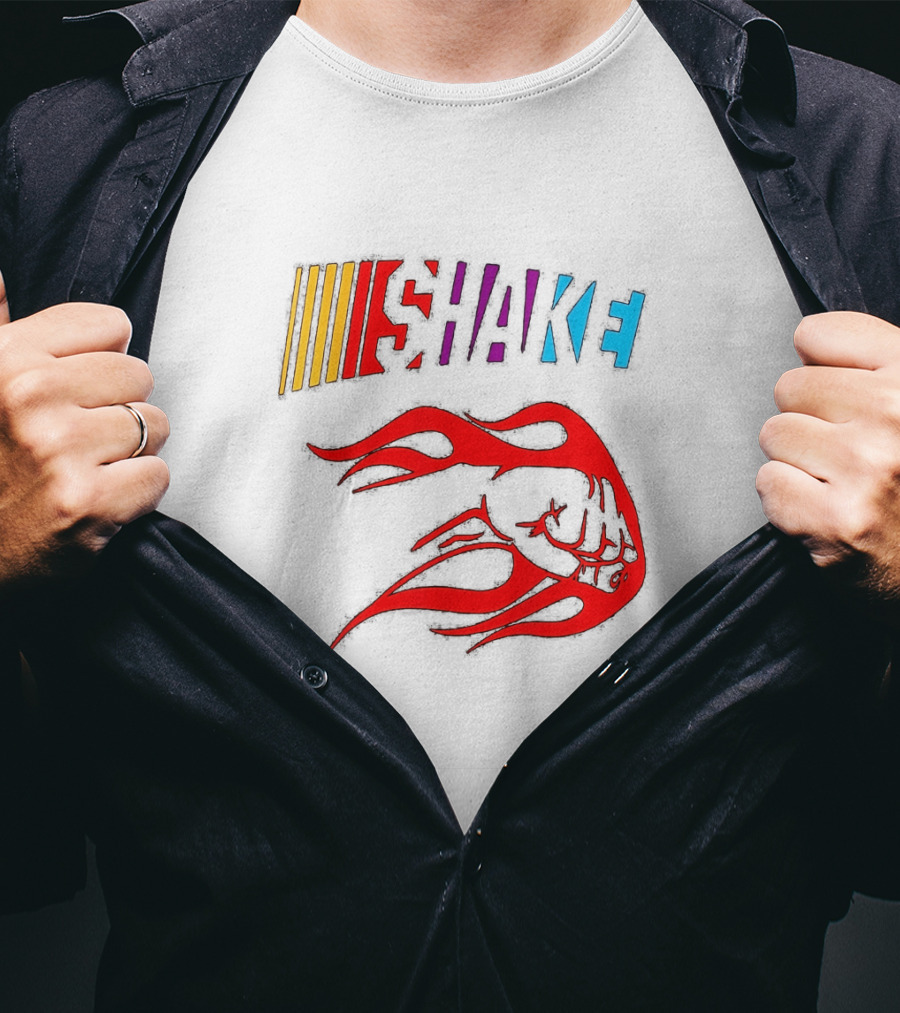 SHAKE And Bake Racing Flames Muscle Car Inspired Shirt For Man T-Shirt