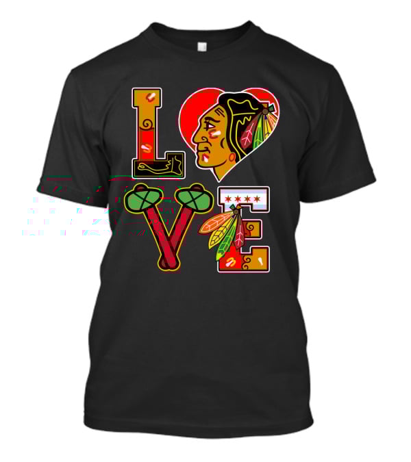 LOVE Blackhawks Fans T-Shirt