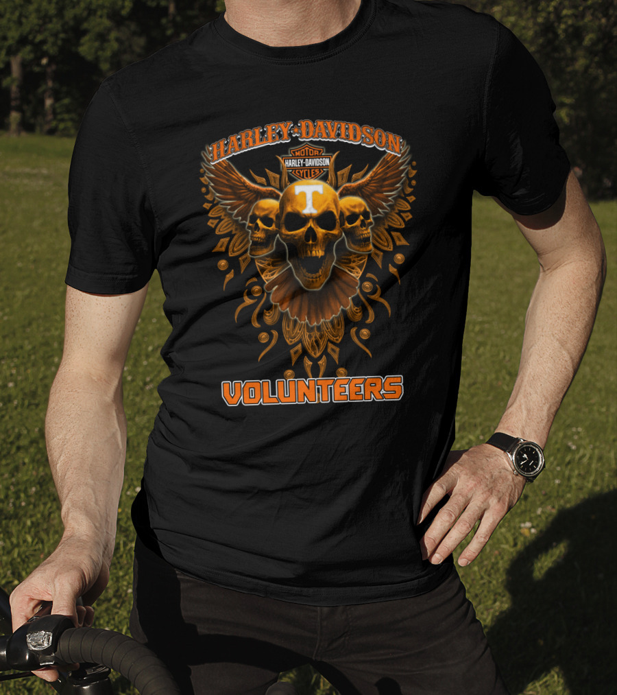 Harley Davidson Motor Cycles Volunteers Tennessee T-Shirt