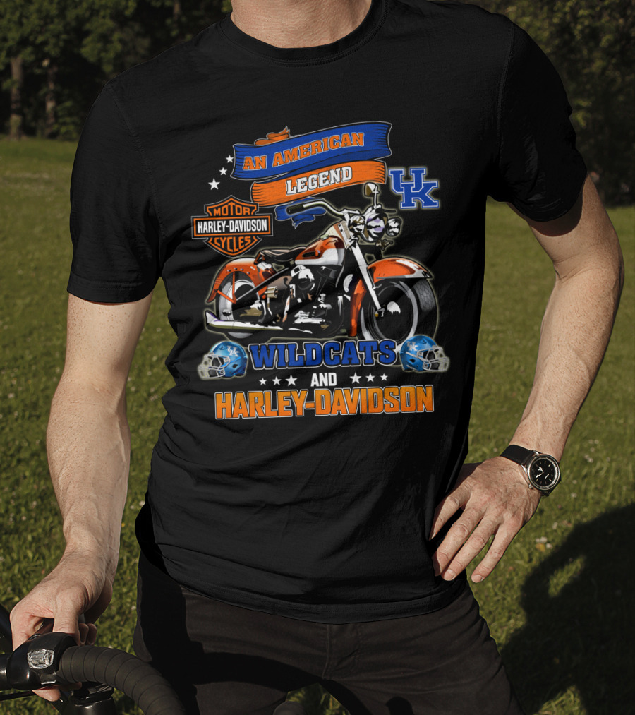 Kentucky Wildcats Harley Davidson An American Legend T-Shirt