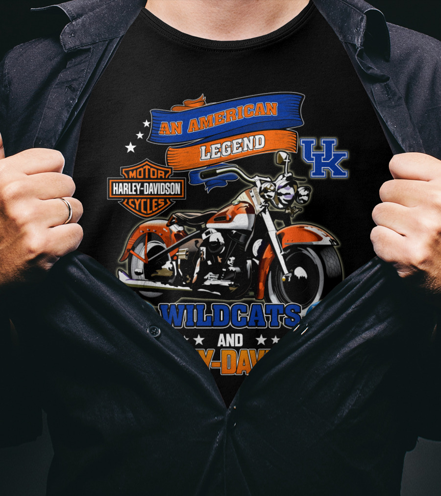 Kentucky Wildcats Harley Davidson An American Legend T-Shirt