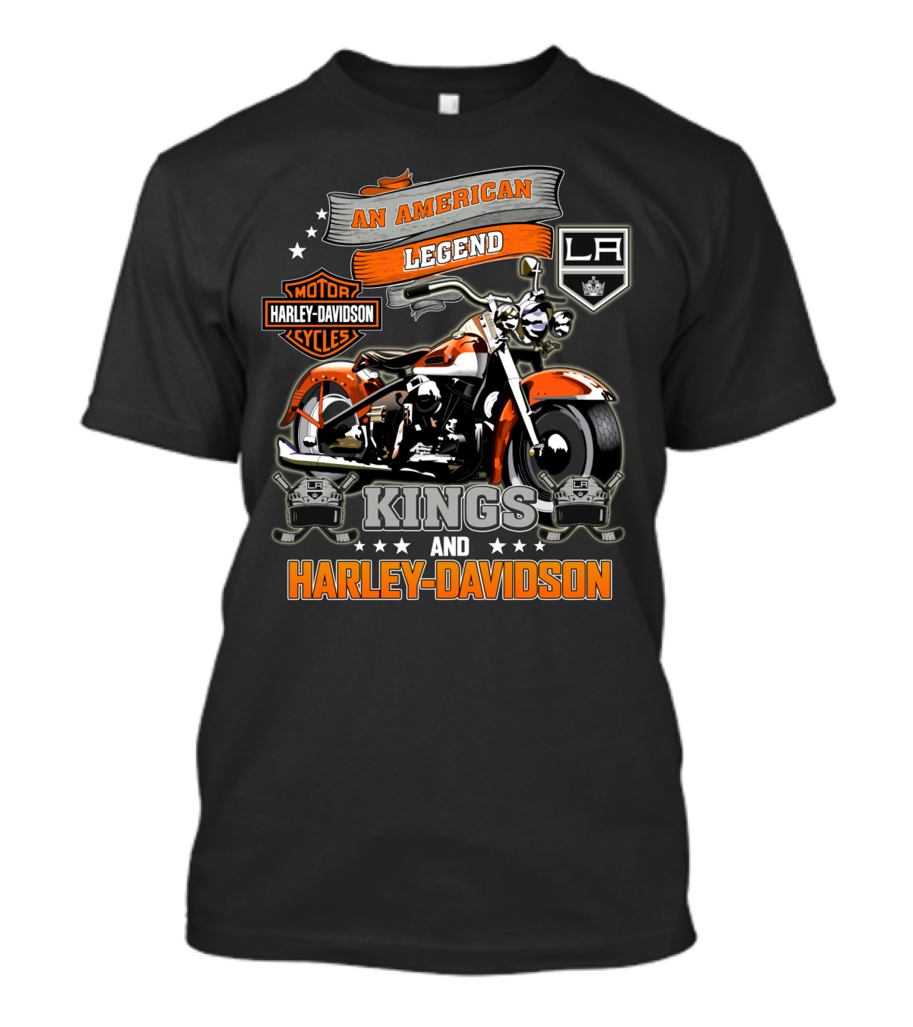 An American Legend La Kings Harley Davidson Motor Cycles T-Shirt