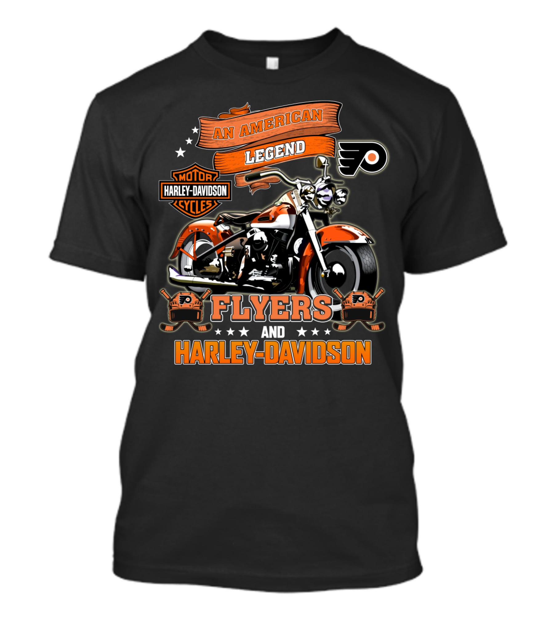 Philadelphia Flyers Harley Davidson An American Legend T-Shirt