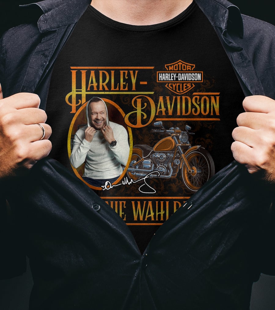 Harley Davidson Motorcycles Donnie Wahlberg Signature Collection T-Shirt