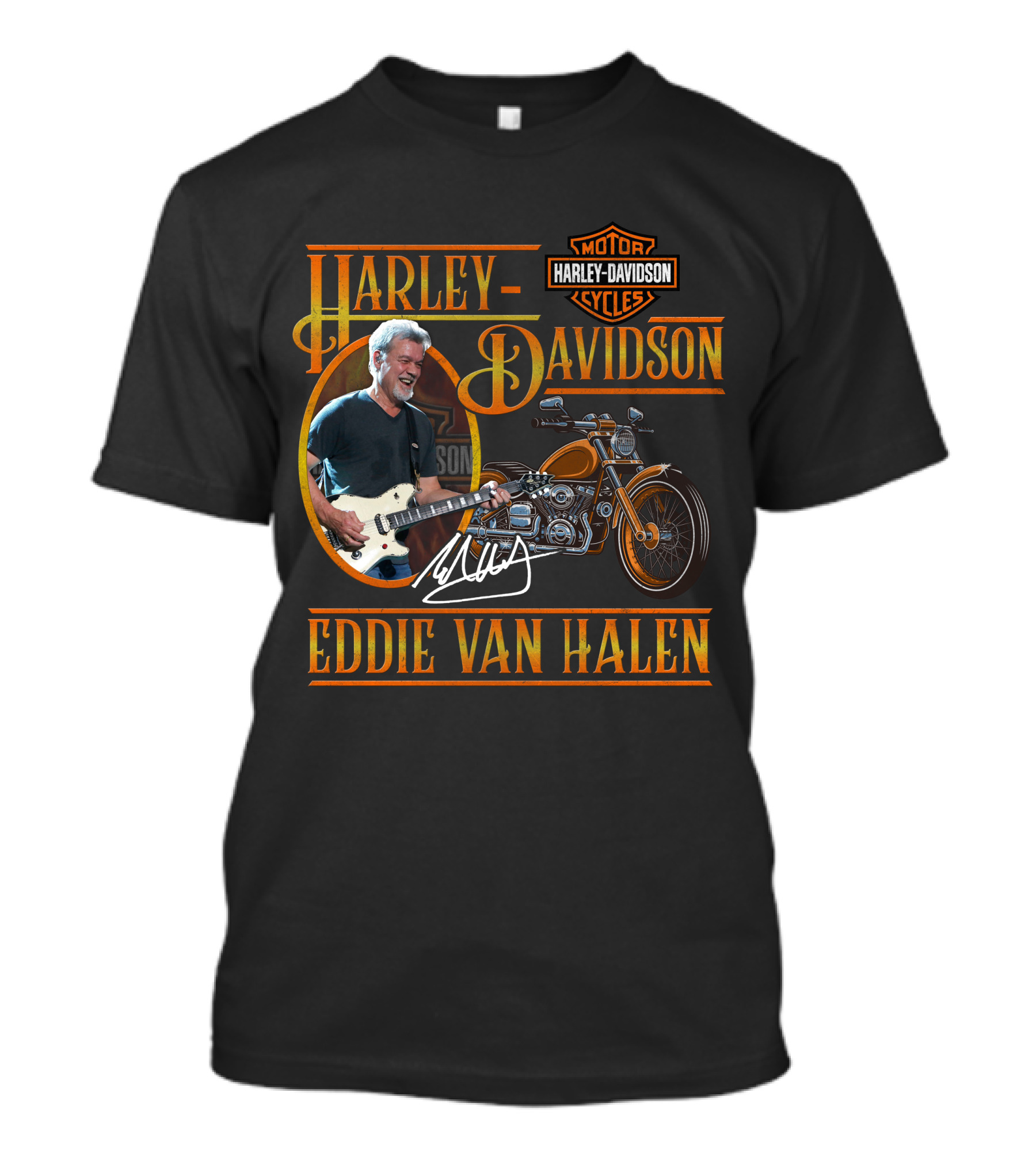 Harley Davidson Motor Cycles Eddie Van Halen T-Shirt