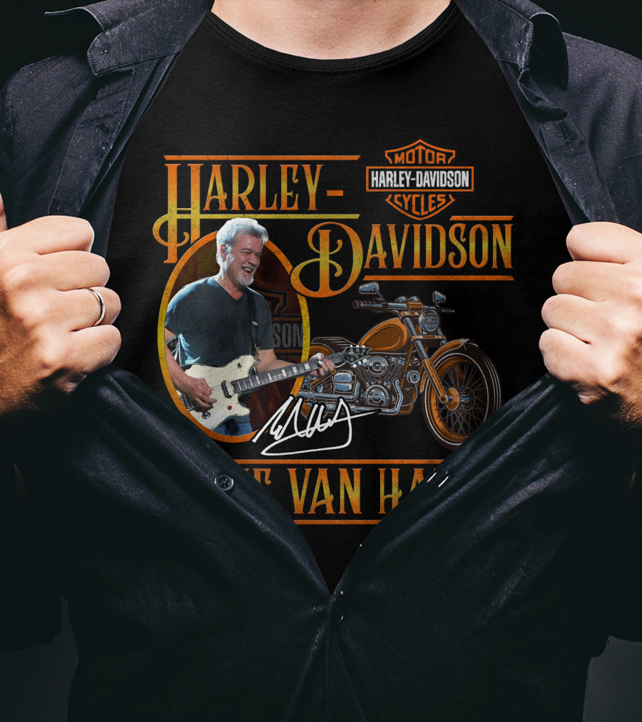 Harley Davidson Motor Cycles Eddie Van Halen T-Shirt