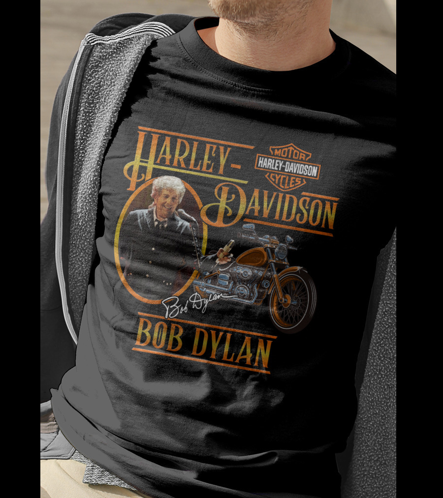 Harley Davidson Bob Dylan Motorcycles T-Shirt