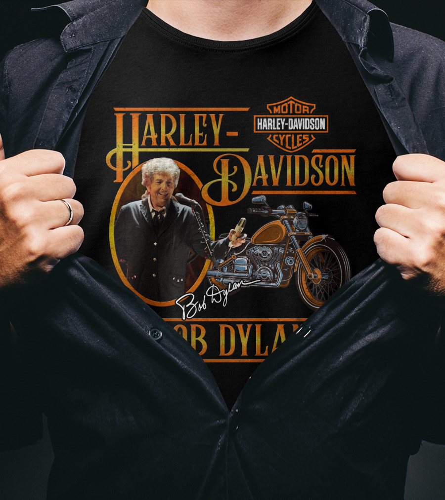 Harley Davidson Bob Dylan Motorcycles T-Shirt