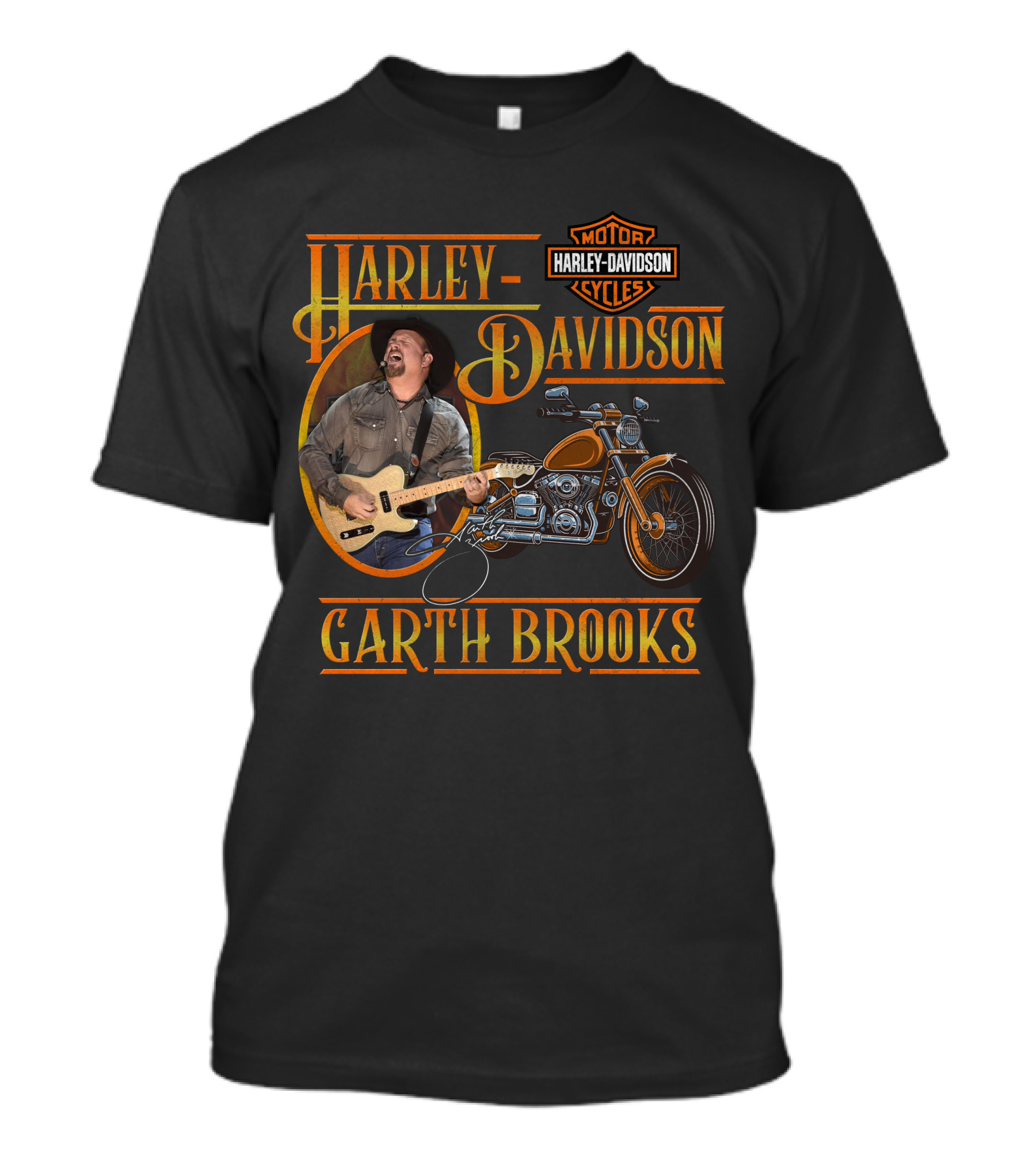 Harley Davidson Garth Brooks Motorcycles T-Shirt