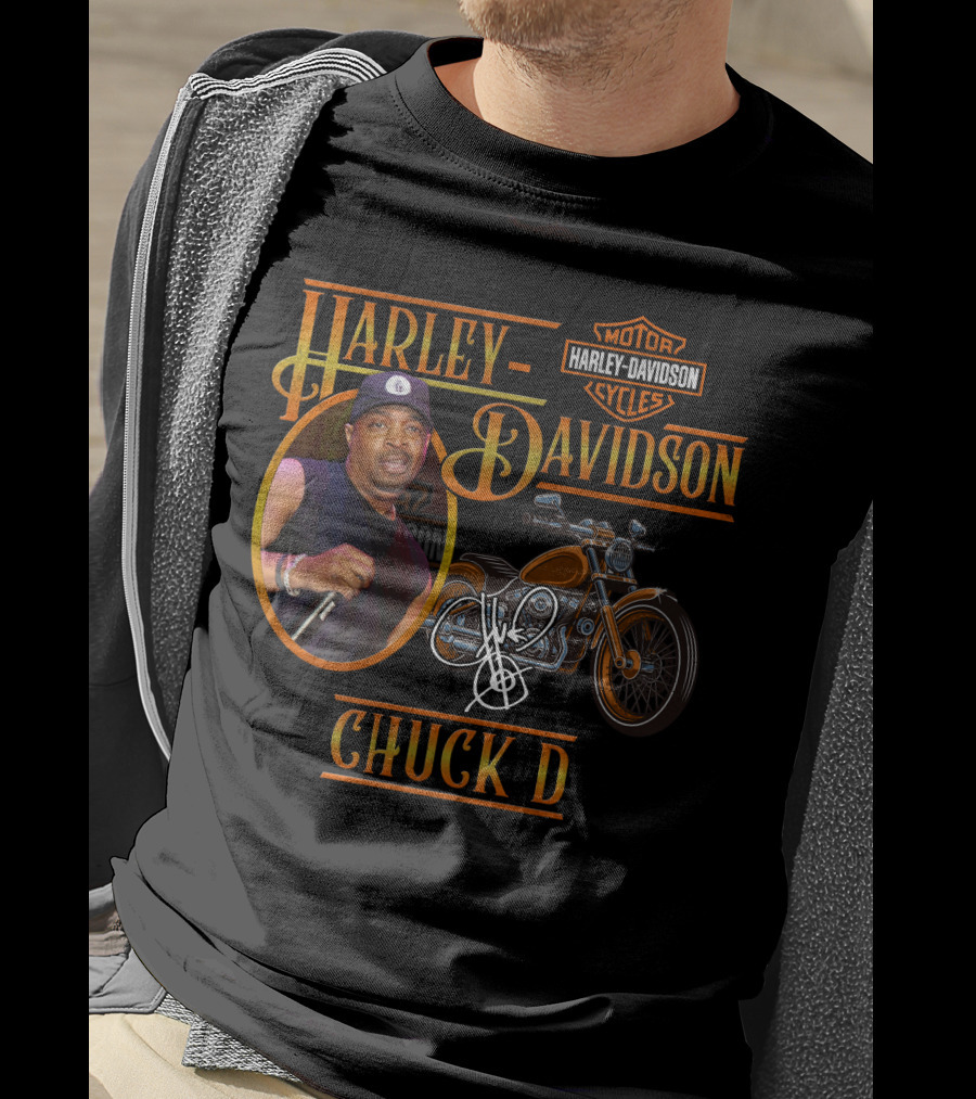 Harley Davidson Motorcycle Chuck D T-Shirt