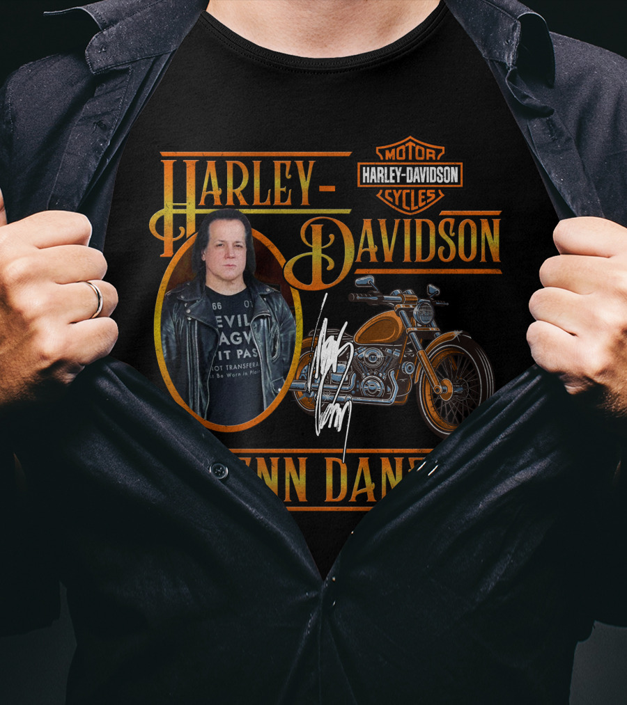 Harley Davidson Glenn Danzig Motorcycle Motorcycles Cycles T-Shirt