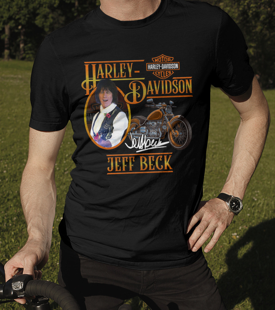 Harley Davidson Jeff Beck Motorcycles Signature T-Shirt