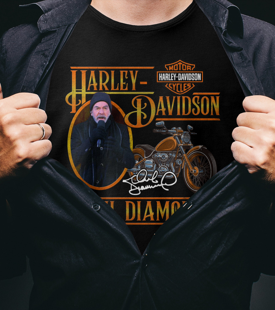 Harley Davidson Neil Diamond Motorcycles T-Shirt