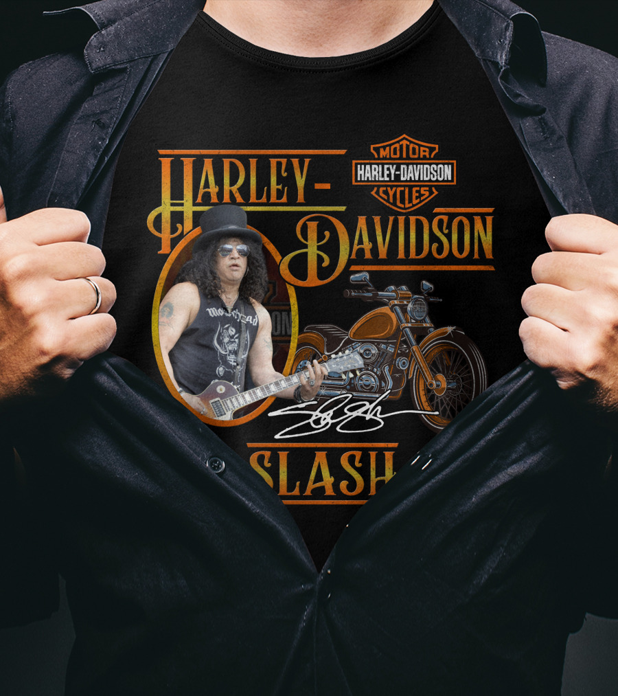 Harley Davidson Motor Cycles Slash T-Shirt