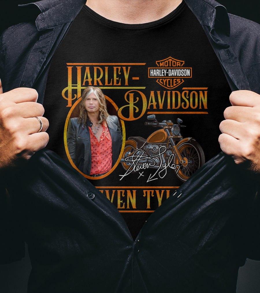 Harley Davidson Motor Cycles Steven Tyler T-Shirt