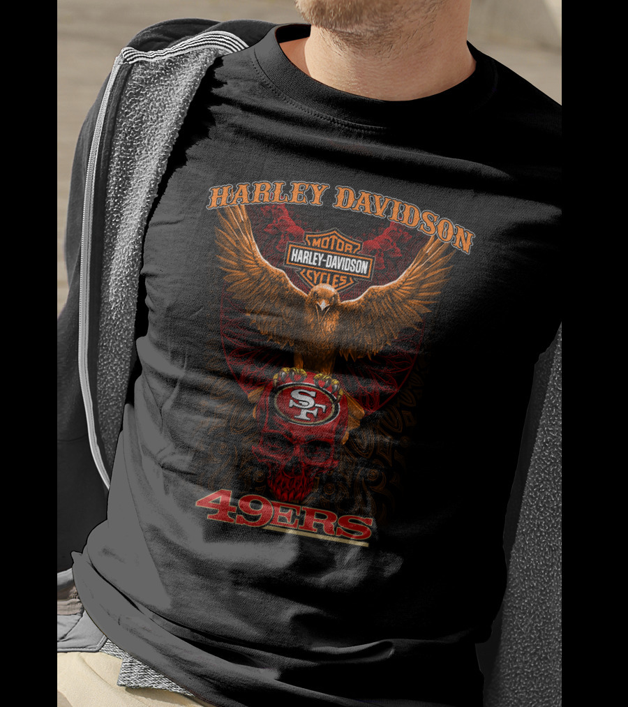 Harley Davidson 49ers Motor Cycles Sf T-Shirt