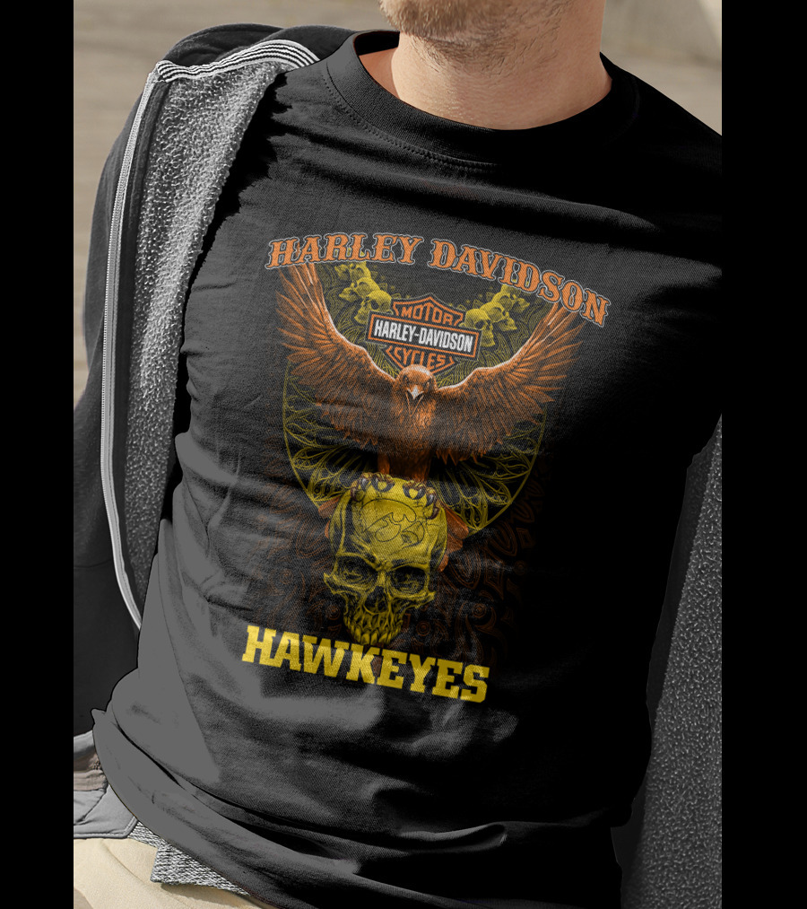 Harley Davidson Motor Hawkeyes Cycles T-Shirt