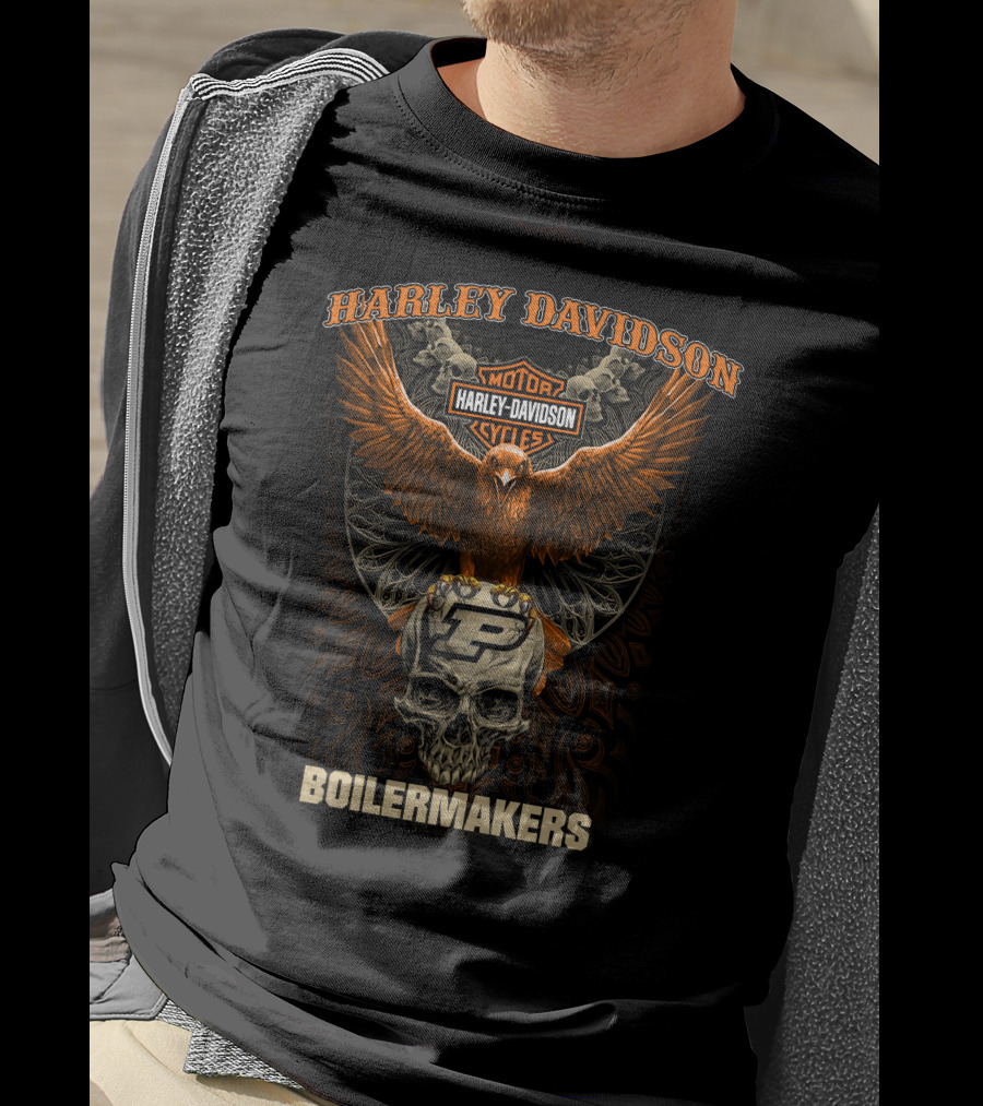 Harley Davidson Boilermakers Purdue Motorcycles T-Shirt