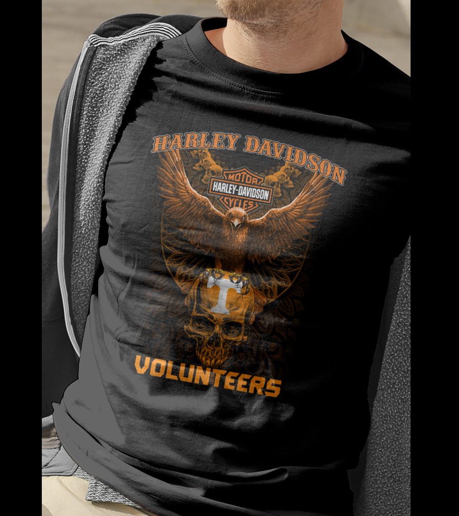 Harley Davidson Tennessee Volunteers Motorcycles T-Shirt